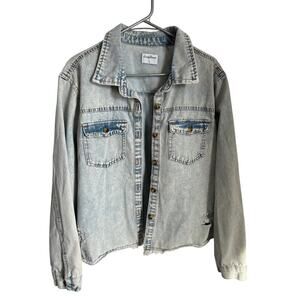 Simply Blessed Boutique Classic Denim Jacket/Shirt Size Large Women's
